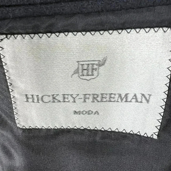 Hickey Freeman Mens 44 Long 100% Cashmere Black Sport Coat Wedding Old Money - Picture 13 of 16